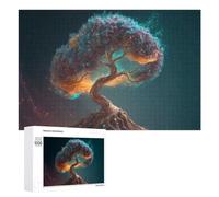 Puzzle pour Adultes 1000 PCS Magical Cosmic Tree Puzzle pour Adultes, Jeu De Réflexion, Cadeau pour Femmes, Activités Amusantes À La Maison, 1000 PCS