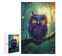 Puzzle pour Adultes 1000 PCS Magical Forest Owl Artwork Puzzles pour Adolescents Découpe De Précision pour Anniversaire, Noël Jouet Jeu Intellectuel 1000 PCS