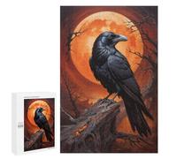 Puzzle pour Adultes 1000 PCS Moonlit Raven Puzzles pour Adolescents Jeu Manuel Décoration Intérieure Jeu Stimulant Cadeaux 1000 PCS
