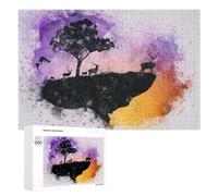 Puzzle pour Adultes 1000 PCS Nature's Harmony A Whimsical Landscape Casse-tête pour Adolescents, Jeu De Réflexion, Course De Vitesse, Cadeaux d'anniversaire Et Originaux 1000 PCS