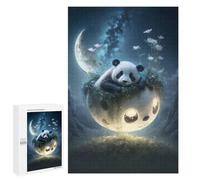 Puzzle pour Adultes 1000 PCS Panda Moon Garden Puzzles pour Adolescents Jeu Manuel Décoration Intérieure Jeu Stimulant Cadeaux 1000 PCS