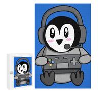 Puzzle pour Adultes 1000 PCS Penguin Gamer Puzzles pour Adolescents Jeux De Société Difficile Difficile Est Idéal comme Cadeau 1000 PCS