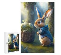 Puzzle pour Adultes 1000 PCS Peter Rabbit's Adventure in The Forest Puzzle Décoratif Mural Amusant Et Humoristique pour Une Interaction Parent-Enfant 1000 PCS