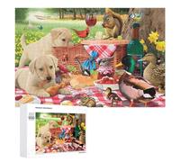 Puzzle pour Adultes 1000 PCS Picnic in The Park Puzzles pour Adolescents Jeux Relaxants Cadeaux pour Femmes Cadeaux Uniques pour Anniversaire Et Noël 1000 PCS