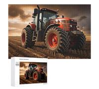 Puzzle pour Adultes 1000 PCS Powerful Farm Tractor in Action -12 Puzzles pour Adolescents, Jouet, Décoration Murale, Motif À Assembler, Interaction Parent-Enfant 1000 PCS