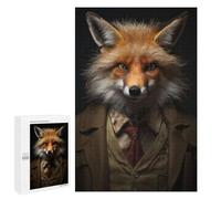 Puzzle pour Adultes 1000 PCS Professor Einstein Fox Puzzle pour Adultes, Jeu De Réflexion, Décoration Murale, Idéal comme Cadeau 1000 PCS