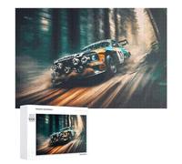 Puzzle pour Adultes 1000 PCS Racing Through The Forest Casse-tête pour Adolescents, Jeu De Réflexion, Course De Vitesse, Cadeaux d'anniversaire Et Originaux 1000 PCS
