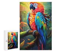 Puzzle pour Adultes 1000 PCS Rainbow Macaw in Amazon Rainforest Puzzles pour Adultes, Amusants Et Humoristiques, Parfaits comme Cadeau d'anniversaire Ou De Noël 1000 PCS