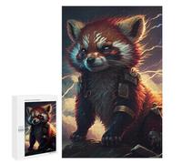 Puzzle pour Adultes 1000 PCS Red Panda Warrior Epic Fantasy Artwork Puzzle pour Adultes - Jouet Anti-Stress - Décoration Intérieure - Cadeaux Uniques pour Anniversaire Et Noël 1000 PCS