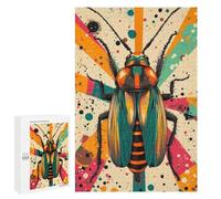 Puzzle pour Adultes 1000 PCS Retro Cockroach Art Artistic Cockroach in Abstract Style Puzzles pour Adolescents Jeu Manuel Décoration Intérieure Jeu Stimulant Cadeaux 1000 PCS