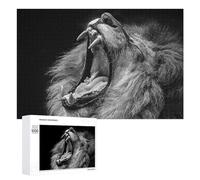 Puzzle pour Adultes 1000 PCS Roaring Lion Close-Up Casse-tête pour Adolescents, Jeu De Réflexion, Course De Vitesse, Cadeaux d'anniversaire Et Originaux 1000 PCS