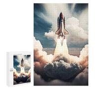 Puzzle pour Adultes 1000 PCS Rocket to The Moon Puzzle pour Adultes, Jeu De Réflexion, Décoration Murale, Idéal comme Cadeau 1000 PCS