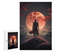 Puzzle pour Adultes 1000 PCS Samurai Moonlit Journey Puzzle Décoratif Mural Amusant Et Humoristique pour Une Interaction Parent-Enfant 1000 PCS