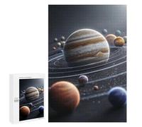 Puzzle pour Adultes 1000 PCS Solar System Planets Puzzles pour Adolescents Découpe De Précision pour Anniversaire, Noël Jouet Jeu Intellectuel 1000 PCS