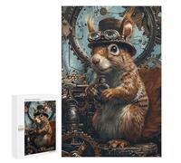 Puzzle pour Adultes 1000 PCS Steampunk Animal Squirrel Puzzle pour Adultes, Jeu De Réflexion, Décoration Murale, Idéal comme Cadeau 1000 PCS