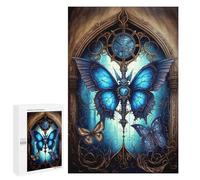 Puzzle pour Adultes 1000 PCS Steampunk Butterfly Window Art Puzzles pour Adultes Cadeau d'anniversaire Jeu D'interaction Parent-Enfant Jeu Intellectuel 1000 PCS