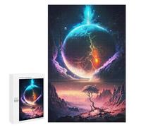 Puzzle pour Adultes 1000 PCS Stellar Sunset Galaxy Puzzle pour Adultes, Jeu De Réflexion, Décoration Murale, Idéal comme Cadeau 1000 PCS