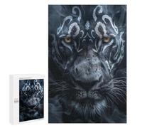 Puzzle pour Adultes 1000 PCS Tiger Face Artwork Puzzles pour Adolescents Découpe De Précision pour Anniversaire, Noël Jouet Jeu Intellectuel 1000 PCS