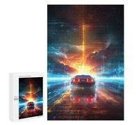 Puzzle pour Adultes 1000 PCS Time Machine Adventure Puzzles pour Adultes Course De Vitesse Manuelle Activité Parent-Enfant, pour Toute La Famille 1000 PCS