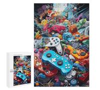 Puzzle pour Adultes 1000 PCS Video Game Controllers A Visual Symphony Puzzles pour Adolescents, Jouet, Décoration Murale, Motif À Assembler, Interaction Parent-Enfant 1000 PCS