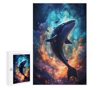Puzzle pour Adultes 1000 PCS Whale in Cosmic Ocean-2 Casse-tête pour Adolescents, Jeu De Réflexion, Course De Vitesse, Cadeaux d'anniversaire Et Originaux 1000 PCS