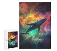 Puzzle pour Adultes 1000 PCS Whale in Space Nebula-1 Puzzles pour Adolescents Découpe De Précision pour Anniversaire, Noël Jouet Jeu Intellectuel 1000 PCS