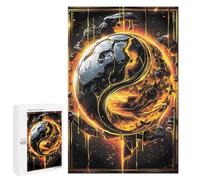 Puzzle pour Adultes 1000 PCS Yin and Yang Kintsugi Puzzles pour Adolescents Jeu Manuel Décoration Intérieure Jeu Stimulant Cadeaux 1000 PCS