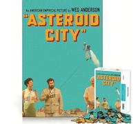 Puzzle pour Adultes 1000 pièces,Affiche de Film Asteroid City,décoration Facile à Installer,Jeu Stimulant pour Les Yeux,Moment de détente,Cadeau d'anniversaire Artistique (38x26cm)