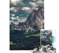 Puzzle pour Adultes 1000 pièces Alpe Di Siusi Puzzle 1000 pièces à Monter soi-même Un Jeu Stimulant et Amusant pour Toute la Famille (38x52cm)
