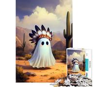 Puzzle pour Adultes 1000 pièces American Ghost Jeu Impossible Jeu éducatif défi Cadeau d'anniversaire améliore la mémoire (Taille 75x50cm)