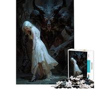Puzzle pour Adultes 1000 pièces Ange Blanc Jeu éducatif Jouet intellectuel Cadeau de Père Noël Secret Anti-Stress (Dimensions 38x26cm)