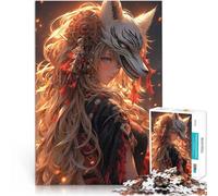 Puzzle pour Adultes 1000 pièces Ange Samouraï Renard pour Le Jeu éducatif Challenge Toy Renforcer l'amour Entre Les Couples 75x50cm