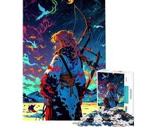 Puzzle pour Adultes 1000 pièces Anime Archer Ciel Nocturne Puzzle pour Adultes Jeu de Construction Une œuvre d'art Cadeau Unique pour Anniversaire et Noël (Dimensions 38x26cm)