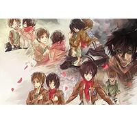 Puzzle pour Adultes 1000 pièces Anime Attack on Titan Puzzle pour Enfants Jouet éducatif Jeu de réflexion Cadeau Adolescent Bricolage Divertissement Familial Mj651TY 50x70cm