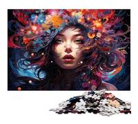 Puzzle pour Adultes 1000 pièces Anime Girl dans l'espace Puzzles pour Puzzles en Bois Jouet éducatif Anti Stress 1000 pièces (75 x 50 cm)