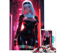 Puzzle pour Adultes 1000 pièces Anime Latex Nonne Casse-tête Jeu de réflexion Jouet Jeu intellectuel Excellent Cadeau pour améliorer la mémoire (Dimensions 38x26cm)
