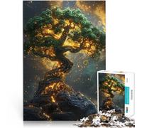 Puzzle pour Adultes 1000 pièces Arbre de Vie Lumineux Réduction du Stress intéressante est idéal comme Cadeau pour Toute la Famille 75x50cm