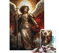 Puzzle pour Adultes 1000 pièces Archange Raphaël Puzzle 1000 pièces Décoration Murale Jouet Art Mural Cadeau de Noël ou d'anniversaire (38x52cm)