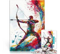 Puzzle pour Adultes 1000 pièces Archer Dynamique Entraînez Votre Cerveau et Vos Mains est idéal comme Cadeau pour Toute la Famille 38x26cm