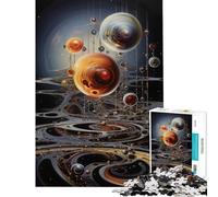 Puzzle pour Adultes 1000 pièces Architecture Extraterrestre Jeu Non addictif pour cultiver la Patience Jeu d'analyse et de logique Impossible Cadeau d'anniversaire (Dimensions 38x52cm)