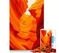 Puzzle pour Adultes 1000 pièces Arizona Antelope Canyon,Assemblage Parfait,Art,logique,Jeu d'adresse,Jeu Lent,Cadeau de Noël apaisant (38x26cm)