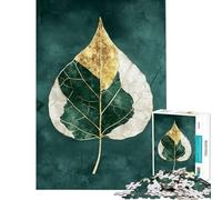 Puzzle pour Adultes 1000 pièces Art Abstrait à la Feuille d'or Aide à exercer Le Cerveau l'analyse et la logique Jeu Manuel pour Les 14 Ans et Plus (50x75cm)