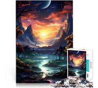 Puzzle pour Adultes 1000 pièces Art de Paysage coloré Jouets éducatifs d'apprentissage est idéal comme Cadeau pour Toute la Famille 38x26cm