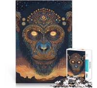 Puzzle pour Adultes 1000 pièces Art Fantastique du Singe Jouets de Jeu pour Cadeau Familial Améliorer la mémoire 38x26cm