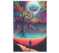 Puzzle pour Adultes 1000 Pièces Art IA surréaliste Puzzles en Bois Créatifs-Jeu Pratique -Décoration Familiale （78×53cm）