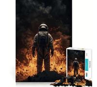 Puzzle pour Adultes 1000 pièces Astronaute Catastrophe Jeu de réflexion Amusant et Stimulant,Articulation Lisse,Cadeau d'anniversaire idéal (38x26cm)