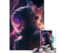 Puzzle pour Adultes 1000 pièces Astronaute dans l'espace Jeu Impossible pour Un Jeu éducatif Un défi Un Cadeau d'anniversaire améliore la mémoire (Dimensions 75x50cm)