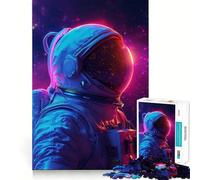 Puzzle pour Adultes 1000 pièces Astronaute Esthétique Jointure Lisse Jeu cognitif Amusant Jouet Jeu Occasionnel Cadeau d'anniversaire pour l'esprit (38x52cm)