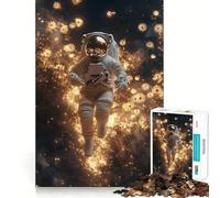 Puzzle pour Adultes 1000 pièces Astronaute Flotteurs Découpe précise Art Détente et Stimulation intellectuelle Jeu de Relaxation Cadeau Artistique de Noël (50x75cm)