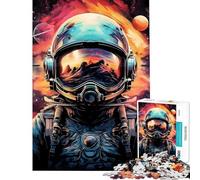 Puzzle pour Adultes 1000 pièces Astronaute l'espace est Sauvage Puzzle Jeu Manuel Une œuvre d'art Cadeau Unique pour Anniversaire et Noël (Dimensions 38x52cm)